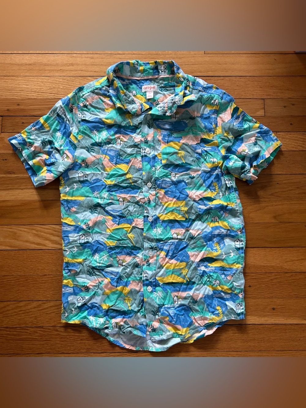 Cat & Jack Boys Hawaiian shirt in size 12-14